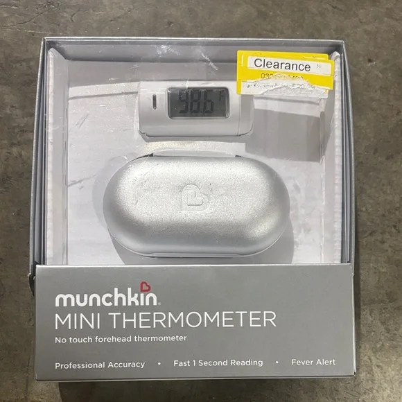 Munchkin Mini Thermometer - White and Silver - Picture 1 of 2